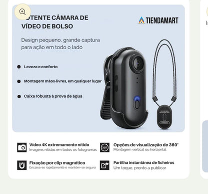 Videocâmara 4K Ultra HD - SpyCam PRO™